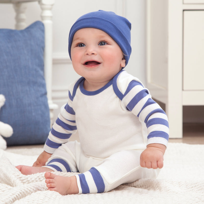 Tesa Babe Baby Unisex Clothes Blue Stripe Sleeve Romper