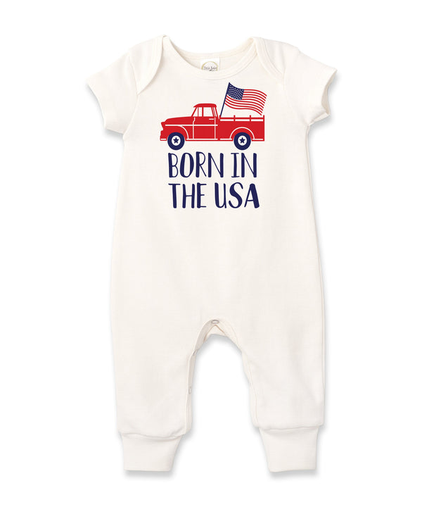 Tesa Babe Baby Unisex Clothes Romper / 0-3M Born in the USA Romper