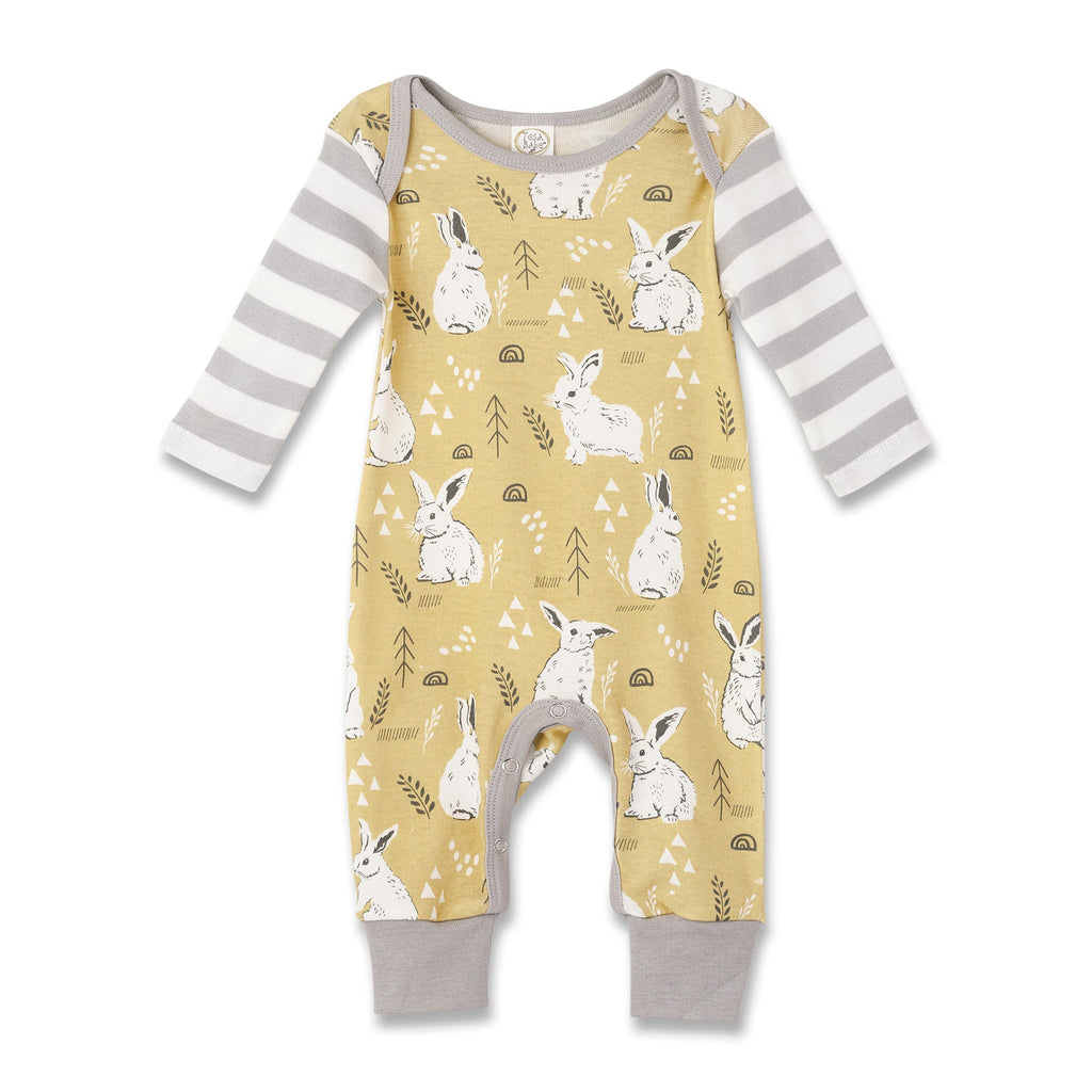 Tesa Babe Baby Unisex Clothes Easter Bunny Romper Yellow & Grey
