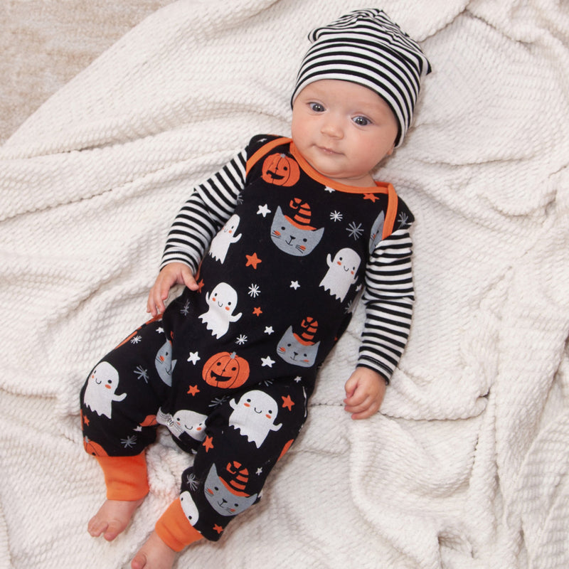 Tesa Babe Baby Unisex Clothes Halloween Pumpkin Party Romper