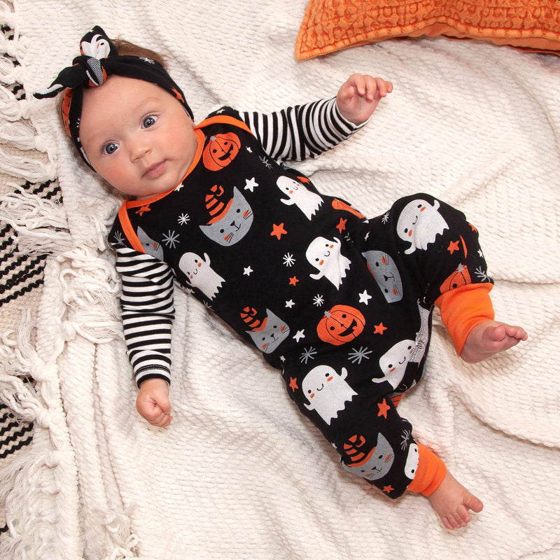 Tesa Babe Baby Unisex Clothes Halloween Pumpkin Party Romper
