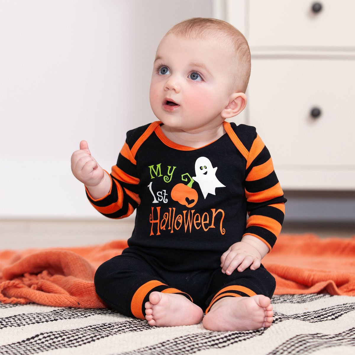 Baby halloween romper best sale