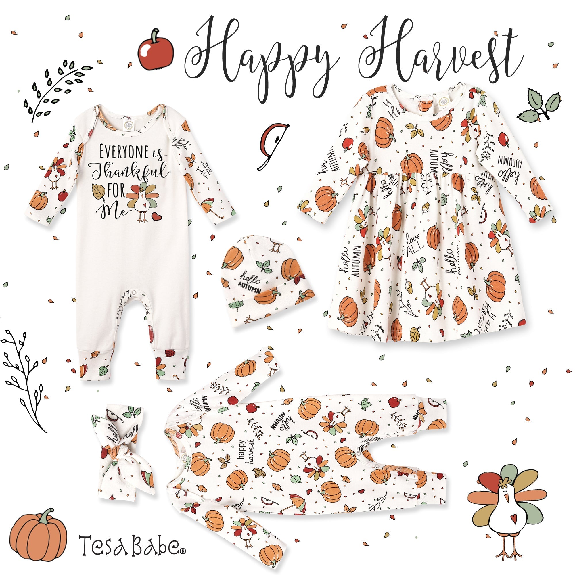 Thanksgiving romper baby on sale girl