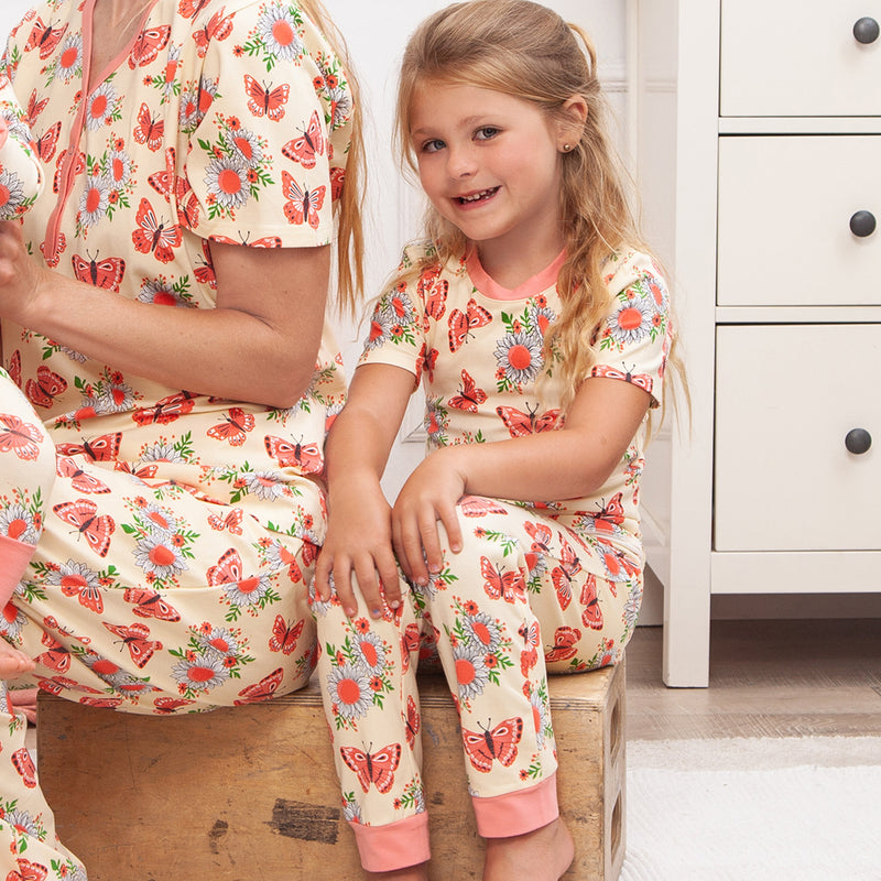 Tesa Babe Base Product Boho Picnic Kid's Pajama Set