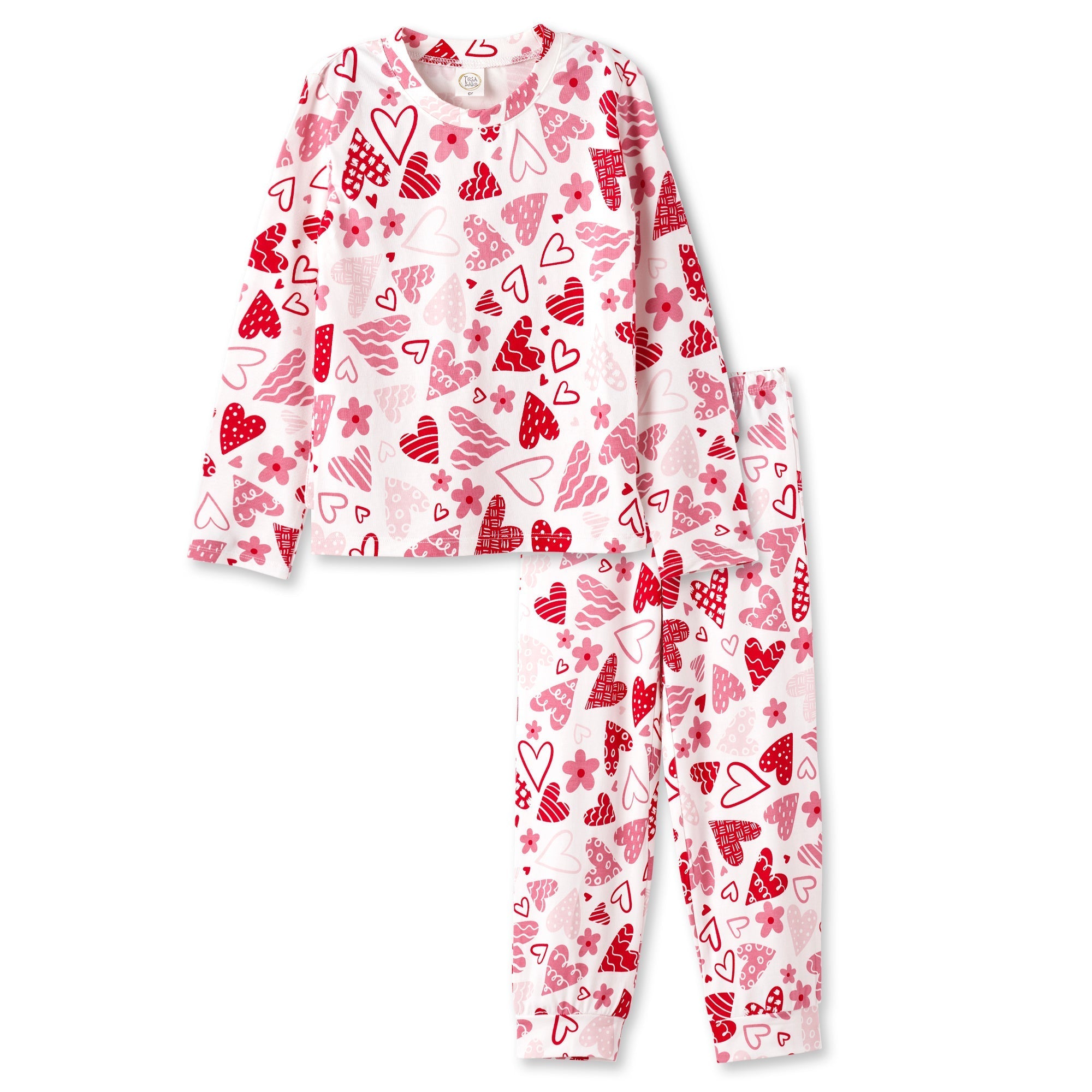 Hearts Girl's Bamboo Pajama Set – Tesa Babe