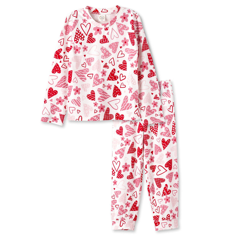Tesa Babe Base Product Confetti Hearts Kid's Pajama Set