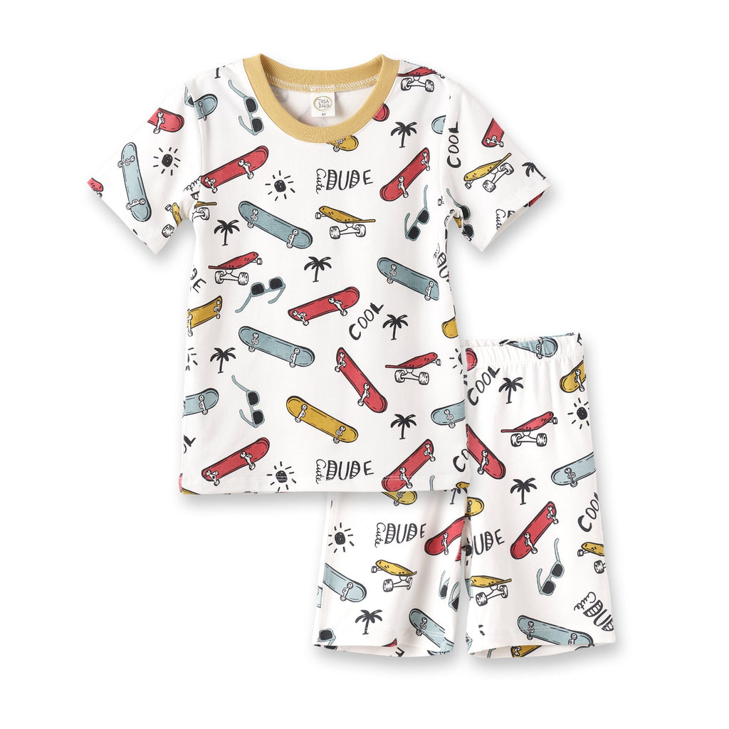 Tesa Babe Base Product 2T Good Vibes Kid's Pajama Set W/Shorts-Toddler