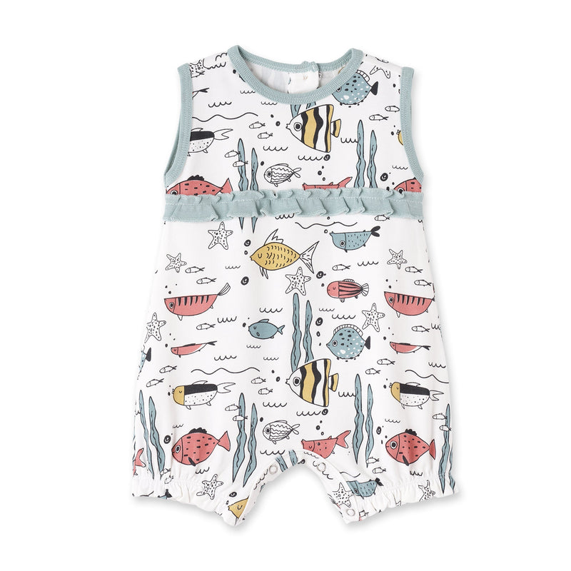 Tesa Babe Base Product NB Under The Sea Sleeveless Ruffle Romper