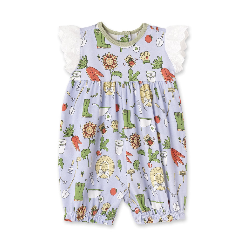 Tesa Babe Base Product 0-3M Urban Garden Flutter Sleeve Bubble Romper