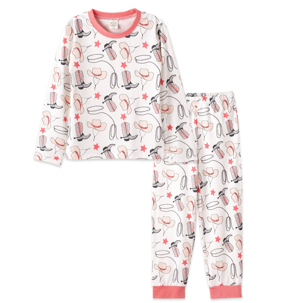 Tesa Babe Base Product 2T Yeehaw/Pink Kid's Pajama Set