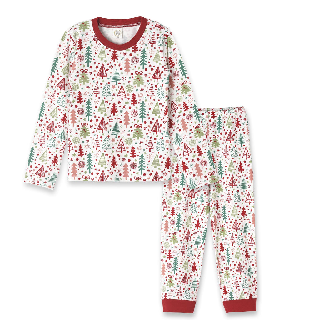 Christmas Collage Kid's Bamboo Pajama Set