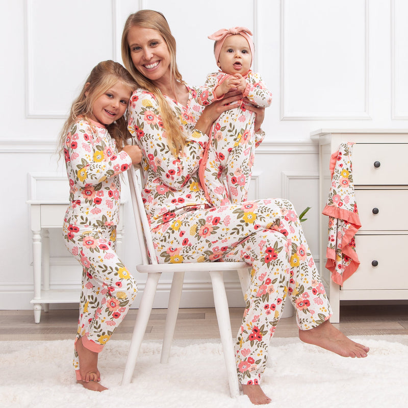 Tesa Babe Childrens Pajamas Floral Garden Kids Pajama Set