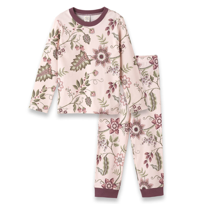 Tesa Babe Childrens Pajamas 18-24M Floral Stitchery Kid's Pajama Set