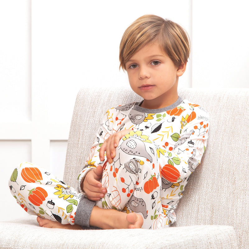 Tesa Babe Childrens Pajamas Thanksgiving Turkey Kid's Pajama Set
