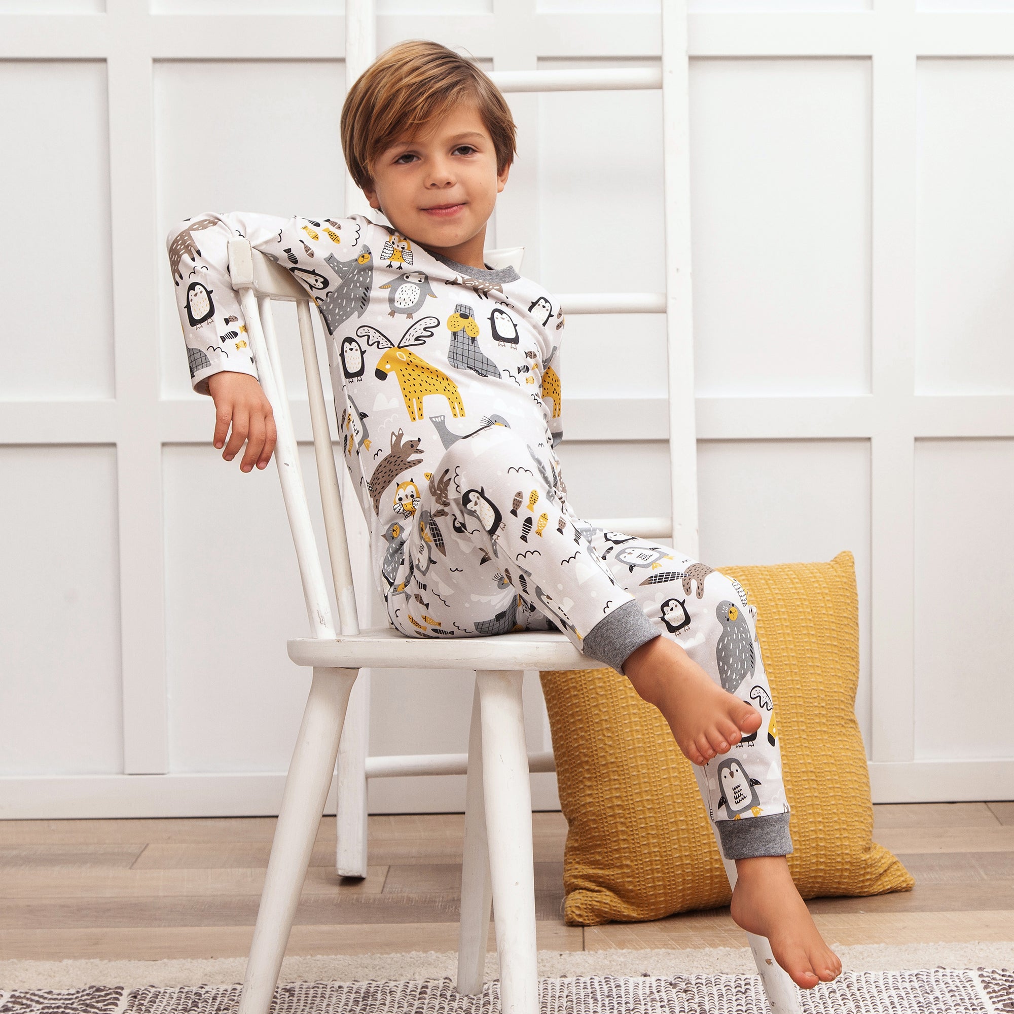 Arctic Animals Boy s Pajama Set 10Y 12Y Tesa Babe