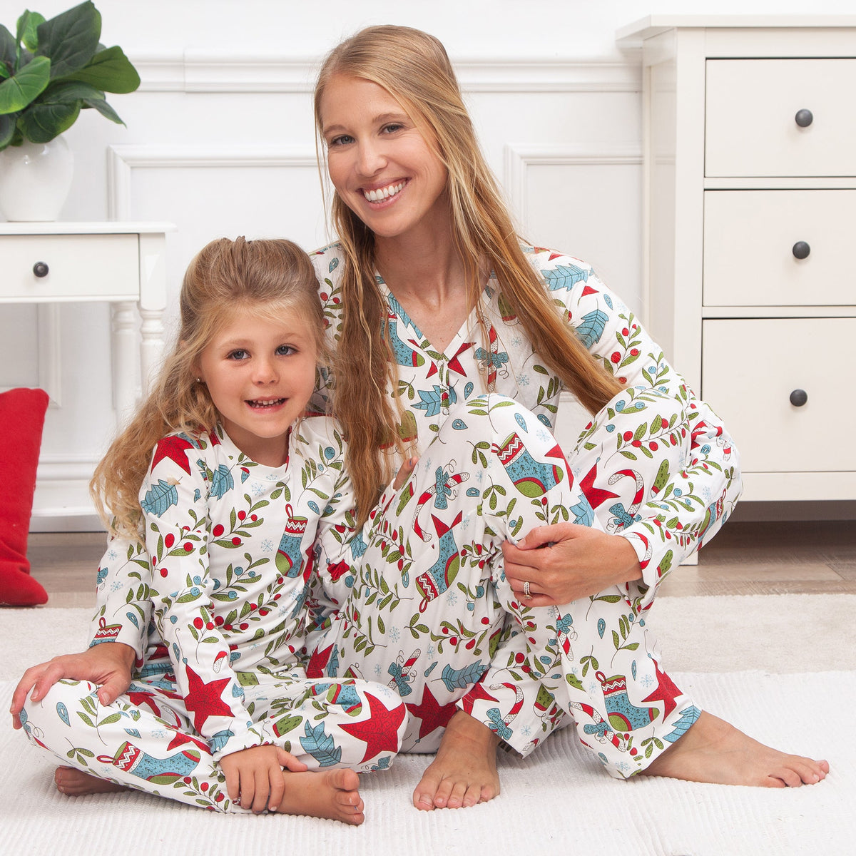 Tesa Babe Women's Clothing Christmas Fancy Women's Pajama Set