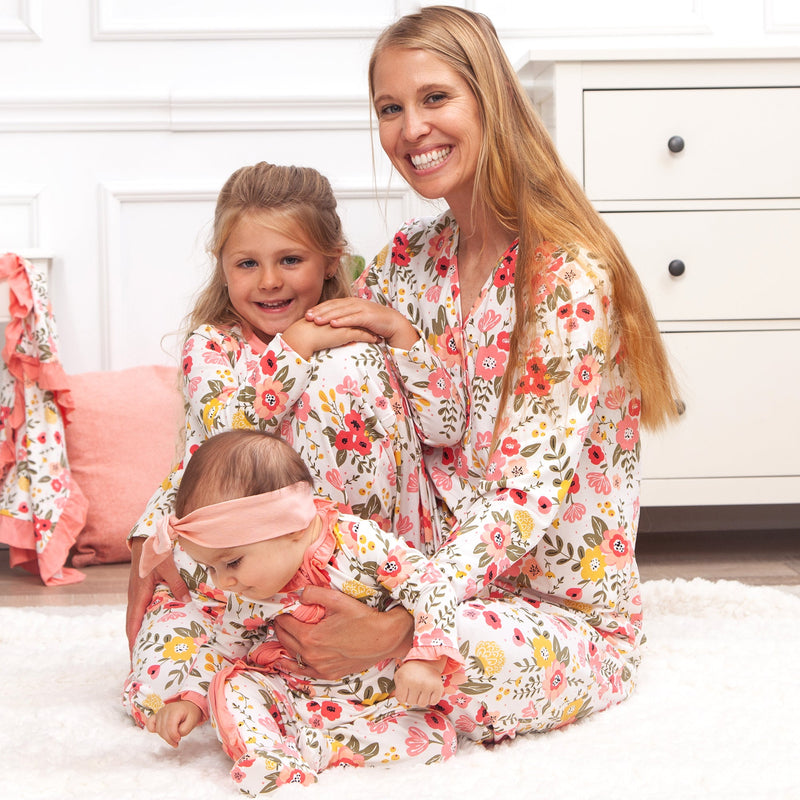 Tesa Babe Women's Clothing Women's Pajamas / XL Floral Garden Women's Pajama Set